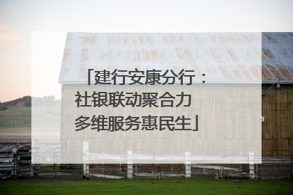 建行安康分行：社银联动聚合力 多维服务惠民生