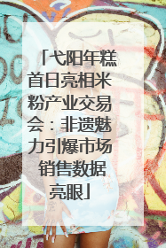 弋阳年糕首日亮相米粉产业交易会：非遗魅力引爆市场 销售数据亮眼