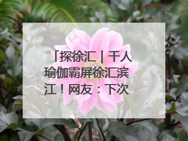 探徐汇｜千人瑜伽霸屏徐汇滨江！网友：下次再组队！