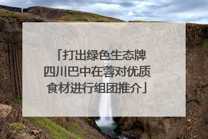 打出绿色生态牌 四川巴中在蓉对优质食材进行组团推介