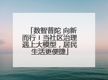 数智普陀 向新而行〡当社区治理遇上大模型，居民生活更便捷