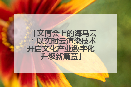 文博会上的海马云：以实时云渲染技术开启文化产业数字化升级新篇章