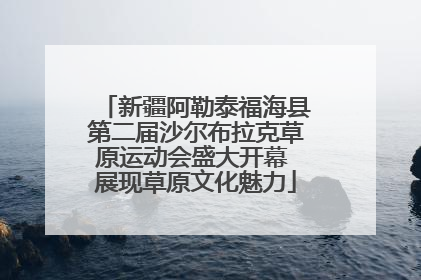 新疆阿勒泰福海县第二届沙尔布拉克草原运动会盛大开幕 展现草原文化魅力