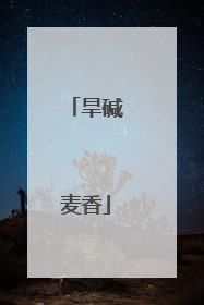 旱碱麦香