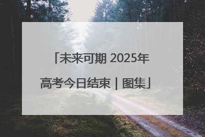 未来可期 2025年高考今日结束｜图集