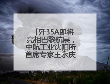 歼35A即将亮相巴黎航展，中航工业沈阳所首席专家王永庆接受《环球时报》专访：未来数量可以有很多