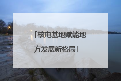 核电基地赋能地方发展新格局