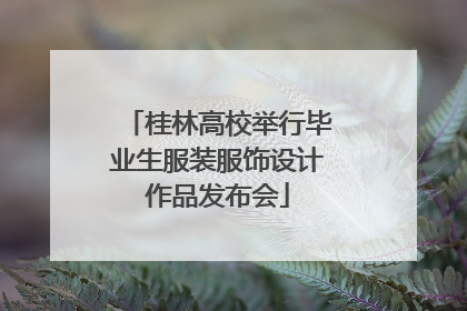 桂林高校举行毕业生服装服饰设计作品发布会