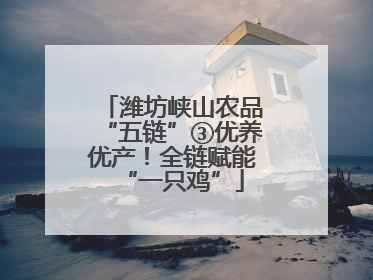 潍坊峡山农品“五链”③优养优产！全链赋能“一只鸡”