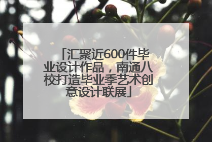 汇聚近600件毕业设计作品，南通八校打造毕业季艺术创意设计联展