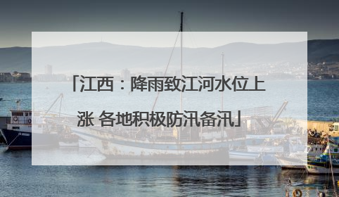 江西：降雨致江河水位上涨 各地积极防汛备汛