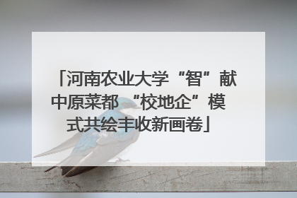 河南农业大学“智”献中原菜都 “校地企”模式共绘丰收新画卷