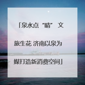 泉水点“睛” 文旅生花 济南以泉为媒打造新消费空间