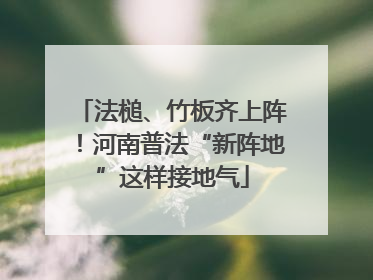 法槌、竹板齐上阵！河南普法“新阵地”这样接地气