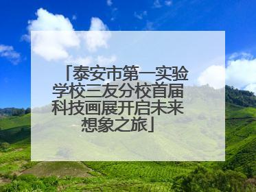 泰安市第一实验学校三友分校首届科技画展开启未来想象之旅