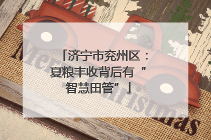 济宁市兖州区：夏粮丰收背后有“智慧田管”