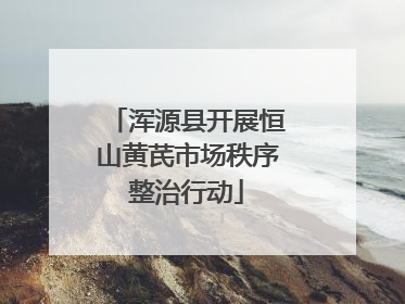 浑源县开展恒山黄芪市场秩序整治行动