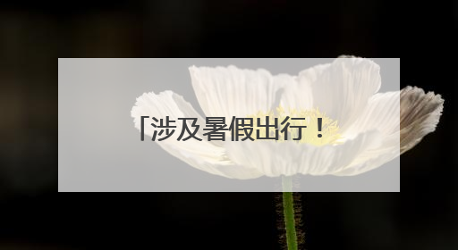 涉及暑假出行！洛阳老君山景区发布重要提醒