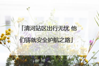 清河站区出行无忧 他们铸就安全护航之路