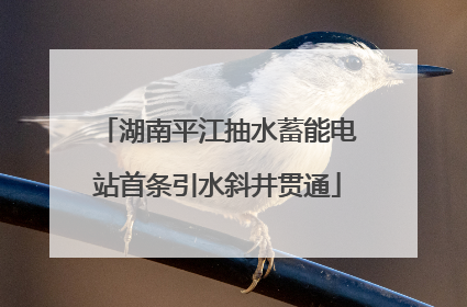 湖南平江抽水蓄能电站首条引水斜井贯通