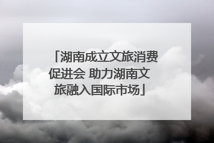 湖南成立文旅消费促进会 助力湖南文旅融入国际市场