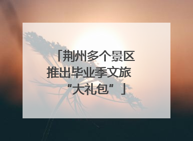 荆州多个景区推出毕业季文旅“大礼包”