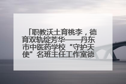 职教沃土育桃李，德育双轨绽芳华——丹东市中医药学校“守护天使”名班主任工作室德育实践之路