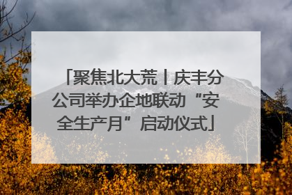 聚焦北大荒丨庆丰分公司举办企地联动“安全生产月”启动仪式
