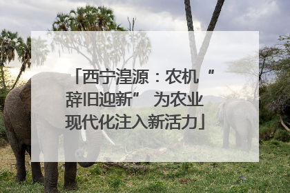 西宁湟源：农机“辞旧迎新” 为农业现代化注入新活力