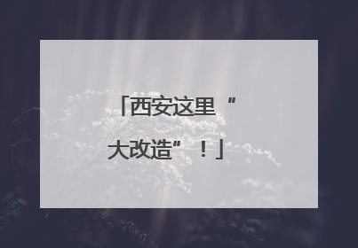 西安这里“大改造”！