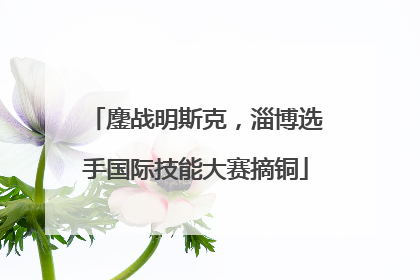 鏖战明斯克，淄博选手国际技能大赛摘铜