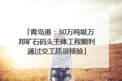 青岛港：30万吨级万邦矿石码头主体工程顺利通过交工质量核验