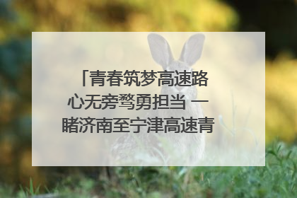 青春筑梦高速路 心无旁骛勇担当 一睹济南至宁津高速青年的young子