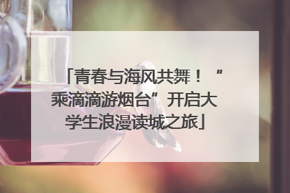 青春与海风共舞！“乘滴滴游烟台”开启大学生浪漫读城之旅