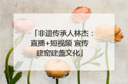 非遗传承人林杰：直播+短视频 宣传建窑建盏文化