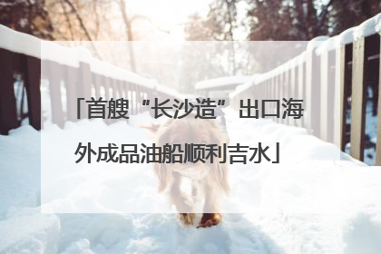 首艘“长沙造”出口海外成品油船顺利吉水