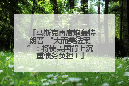马斯克再度炮轰特朗普 “大而美法案”：将使美国背上沉重债务负担！