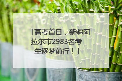 高考首日，新疆阿拉尔市2983名考生逐梦前行！