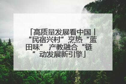 高质量发展看中国丨“民宿兴村”烹热“蓝田味” 产教融合“链”动发展新引擎