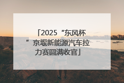 2025“东风杯”京堰新能源汽车拉力赛圆满收官