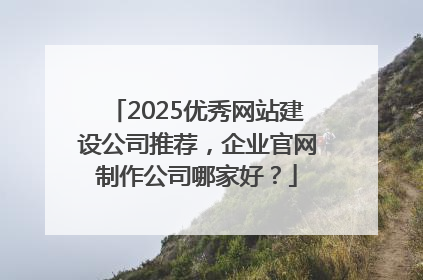 2025优秀网站建设公司推荐，企业官网制作公司哪家好？