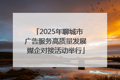 2025年聊城市广告服务高质量发展媒企对接活动举行