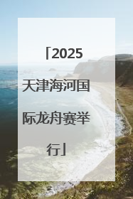 2025天津海河国际龙舟赛举行