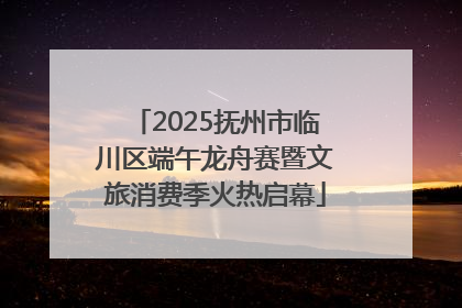 2025抚州市临川区端午龙舟赛暨文旅消费季火热启幕
