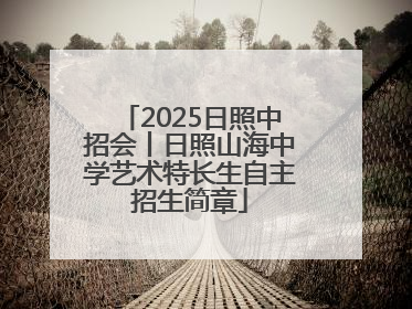 2025日照中招会丨日照山海中学艺术特长生自主招生简章