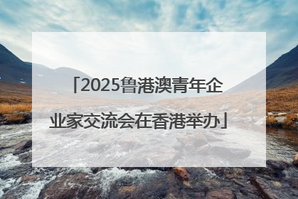 2025鲁港澳青年企业家交流会在香港举办