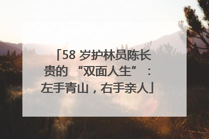 58 岁护林员陈长贵的 “双面人生”：左手青山，右手亲人