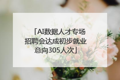 AI数据人才专场招聘会达成初步就业意向305人次